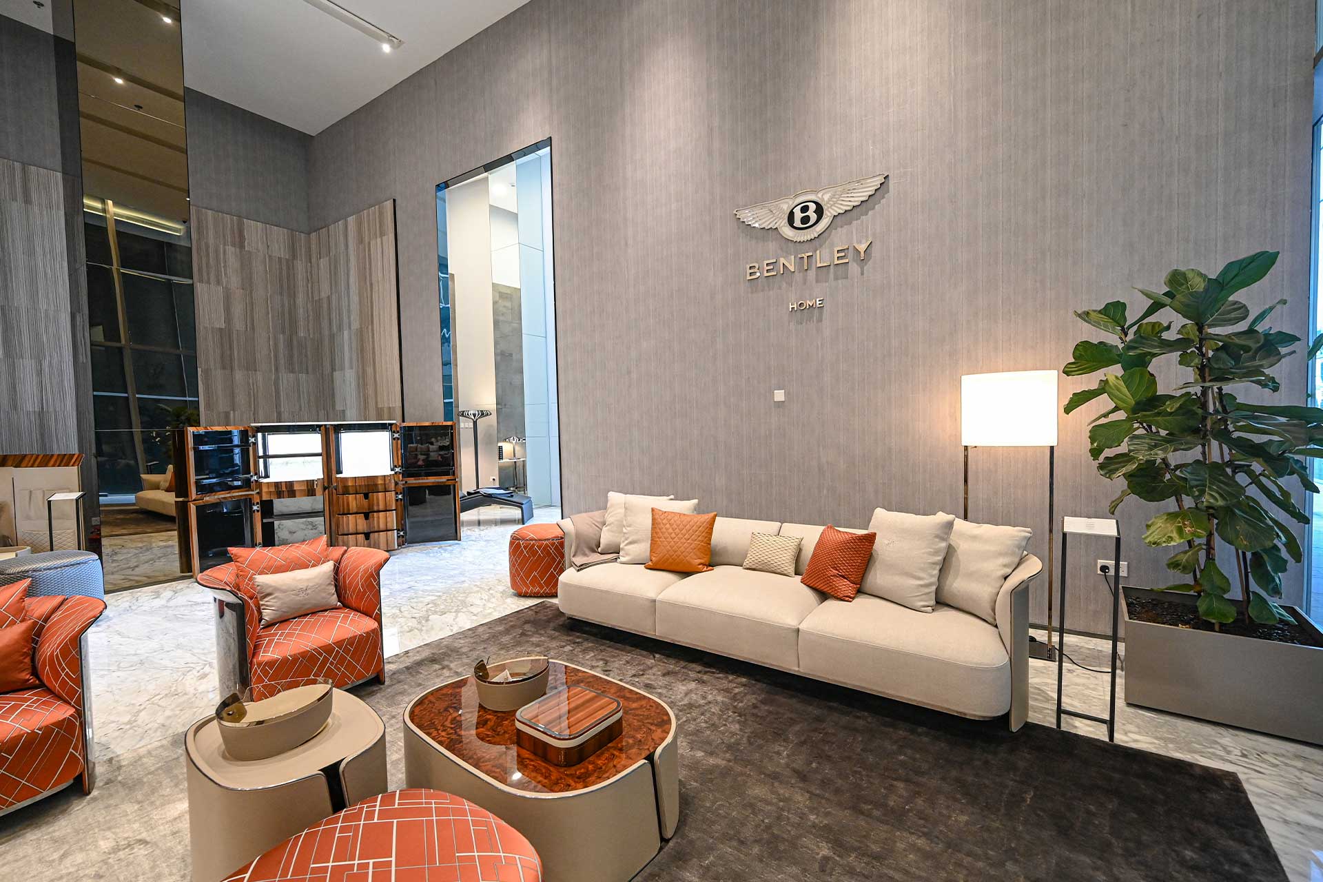 Luxury Living - Interior Design of Luxury Furniture Store of Bentley in Mall of Qatar