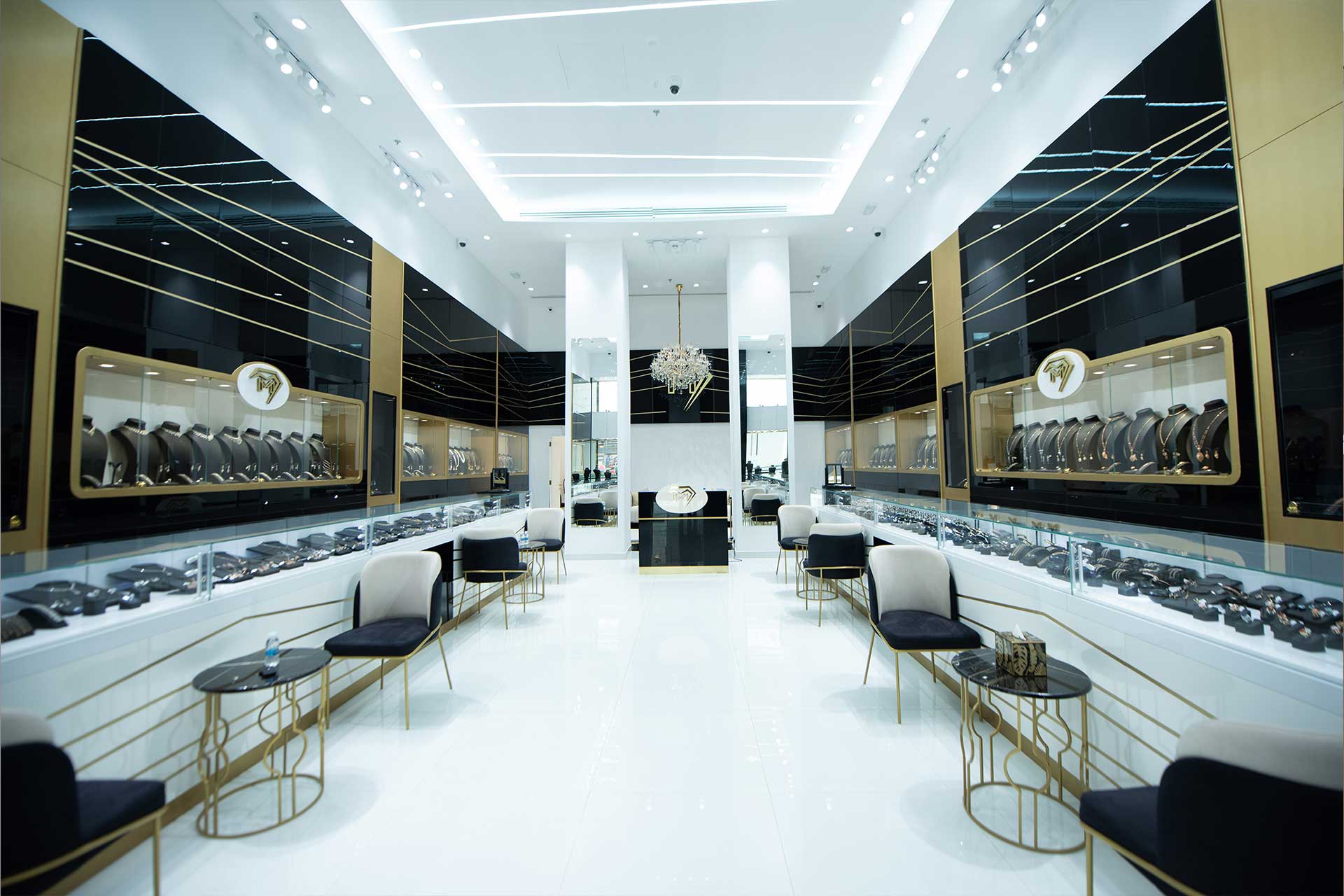 Luxurious Interior of Mattar Jewelers Shop, Vendome Mall, Qatar - Image 3