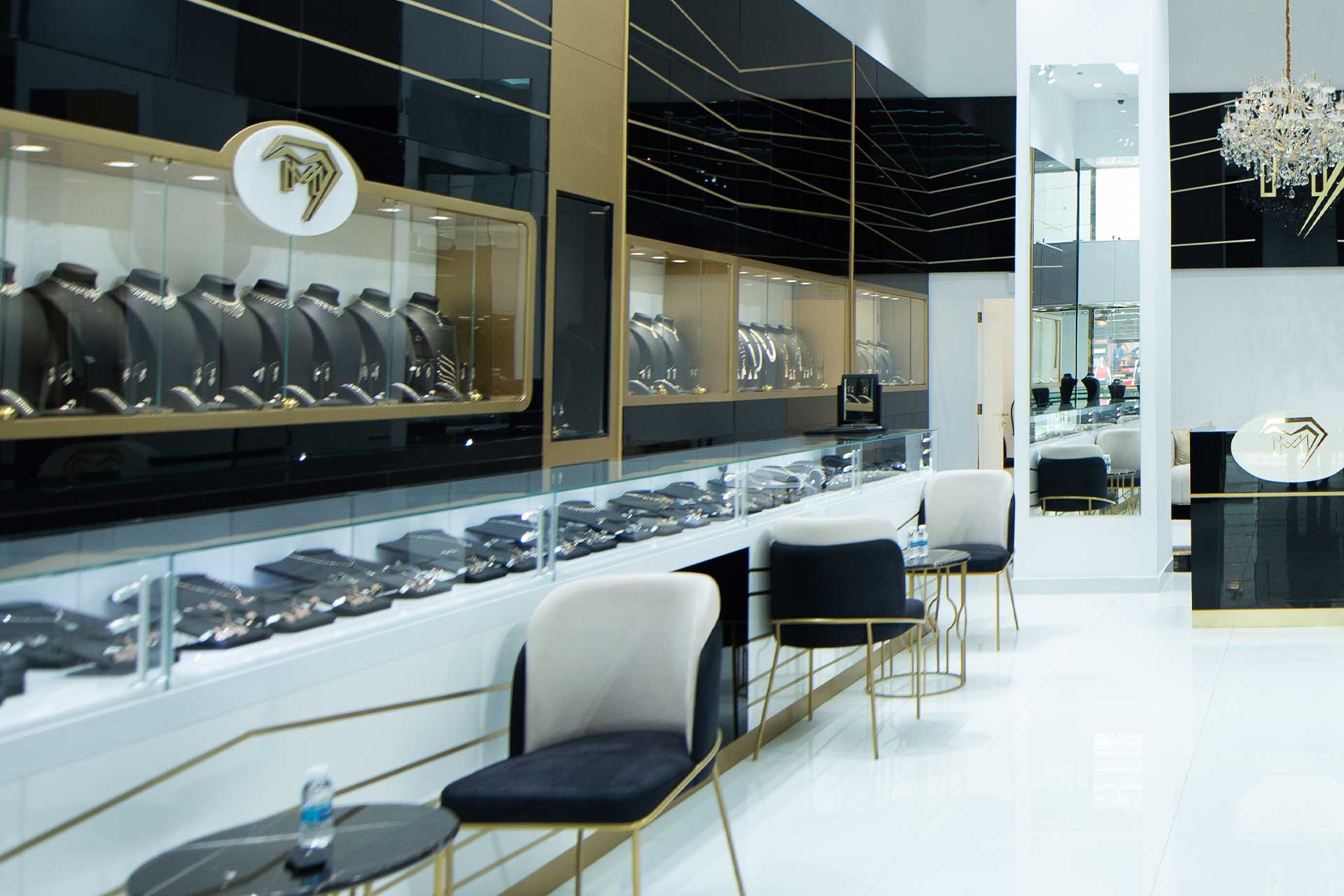 Luxurious Interior of Mattar Jewelers Shop, Vendome Mall, Qatar - Image 4